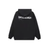 Håndtegnet Balenciaga-hettetrøje i medium pasform “Black” 600583TOVO61070