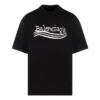 Håndtegnet Balenciaga-T-shirt “Black” 641675TNVE71197