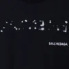 Håndtegnet Balenciaga T-shirt, Large Fit “Black” 641675TOVO51070