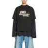 Håndtegnet BB Icon T-shirt, medium pasform, “Black” 612966TNVN41059