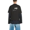 Håndtegnet BB Icon T-shirt, medium pasform, “Black” 612966TNVN41059