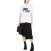 Håndtegnet BB Icon T-shirt, medium pasform, “Hvid” 612965TNVN49040