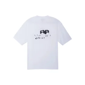 Håndtegnet BB Icon-T-shirt, medium pasform, “White Black” 612966TNVN49040