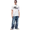 Håndtegnet BB Icon-T-shirt, medium pasform, “White Black” 612966TNVN49040
