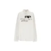 Håndtegnet BB-langærmet skjorte i oversized-pasform “White” 725722TYB189000