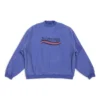 Håndtegnet Political Campaign oversized sweatshirt “Blue” 720428TNVE84119