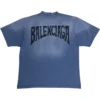 Håndtegnet T-shirt “Blue” 764235TPVU42671