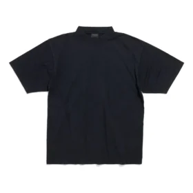 Håndtegnet T-shirt i medium pasform “Black Faded” 764235TPVU41569