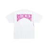 Håndtegnet T-shirt, medium pasform, “Hvid” 764235TPVU49601