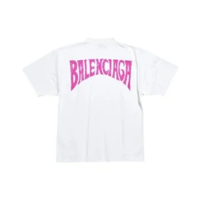 Håndtegnet T-shirt, medium pasform, “Hvid” 764235TPVU49601