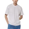 Håndtegnet T-shirt, medium pasform, “Hvid” 764235TPVU49601