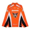 Hockey-T-shirt med paneler og lange ærmer “Orange” 657105TKV247074