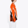 Hockey-T-shirt med paneler og lange ærmer “Orange” 657105TKV247074