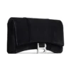 Hourglass Velvet Jersey-pung med kæde “Black” 6560502AAPT1000