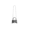Hourglass Xs håndtaske med kædebroderi “Silver” 7204712AARN8110