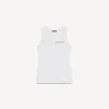 Hvid tanktop til kvinder