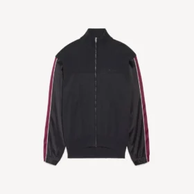 Hybrid-sweater med lynlås til mænd i mørkegrå