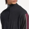 Hybrid-sweater med lynlås til mænd i mørkegrå Hybrid-sweater med lynlås til mænd i mørkegrå