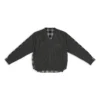 Hybrid-T-shirt med V-hals “Anthracite Black White” 704271T41301163