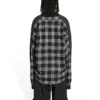 Hybrid-T-shirt med V-hals “Anthracite Black White” 704271T41301163