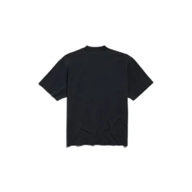 I Love Paris & Balenciaga T-shirt, medium pasform, “Black Faded” 764235TRVU91041