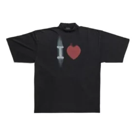 I Love T-shirt, Large Fit “Black” 744439TOVH39034
