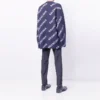 Intarsia-strikket trøje med logo “Sort” 623283T15674177