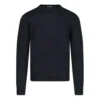 Interlocked BB-sweatshirt med tryk på ryggen “Black Blue” 583117T14391710