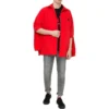 Jakke med dobbelt ærme og lynlås “Red” 602278TG0116010