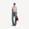 Jeans til kvinder i regular fit i beskidt vintageblå