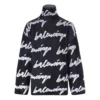 Jersey-rullekravesweater med Scribble-logo “Sort” 625927T31801070