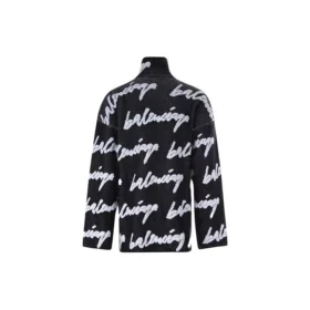 Jersey-rullekravesweater med Scribble-logo “Sort” 625927T31801070