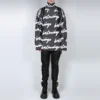 Jersey-rullekravesweater med Scribble-logo “Sort” 625927T31801070