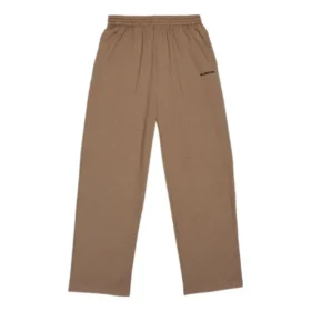 Joggingbukser i bomuld med broderet logo “Brown” 674594TMVF57761