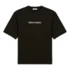Klassisk logo, stor, kortærmet, unisex, sort 620941TIV501070