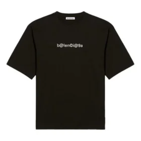 Klassisk logo, stor, kortærmet, unisex, sort 620941TIV501070