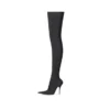 Knife 110 mm over-the-knee-støvler “Black Matte Spandex” 719816W2ES01000