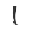 Knife 110 mm over-the-knee-støvler “Black Matte Spandex” 719816W2ES01000