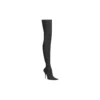 Knife 110 mm over-the-knee-støvler “Black Matte Spandex” 719816W2ES01000