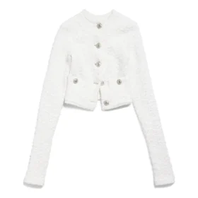 Kort cardigan “White” 793604T33289000