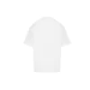 Kortærmet T-shirt med Crown-logo og alfabet-print, hvid, 594599TGV489000