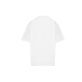Kortærmet T-shirt med Crown-logo og alfabet-print, hvid, 594599TGV489000