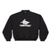 Lag-på-lag sports-sweatshirt med rund hals “Black White” 767860TPVF31070