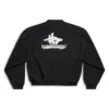Lag-på-lag sports-sweatshirt med rund hals “Black White” 767860TPVF31070