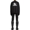 Lag-på-lag sports-sweatshirt med rund hals “Black White” 767860TPVF31070
