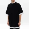 Lag-på-lag T-shirt, oversized “Black White” 644693TIVG61070