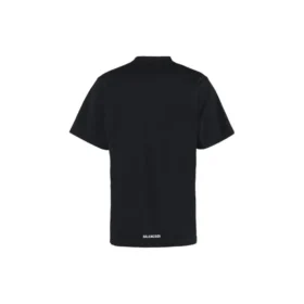 Lang T-shirt med lang bagkant og boxy pasform “Black” 681045TLVH91070