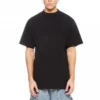 Lang T-shirt med lang bagkant og boxy pasform “Black” 681045TLVH91070