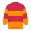 Langærmet, opskåret Poloshirt “Raspberry Fluo Orange” 657073TKVA56667