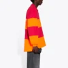 Langærmet, opskåret Poloshirt “Raspberry Fluo Orange” 657073TKVA56667
